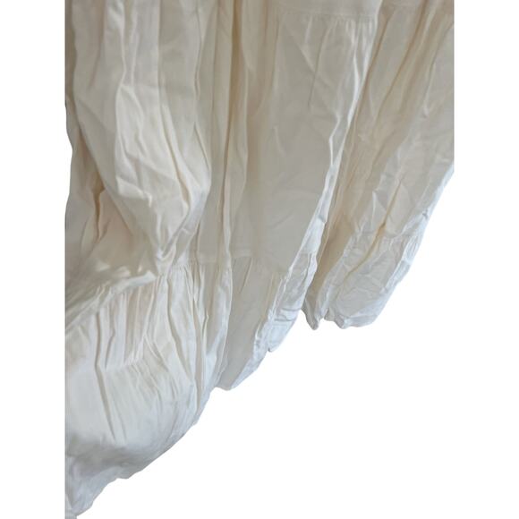 Old Navy Womens XL Cotton Dress Cover Up Embroidered Tiered Lined Peasant Boho - Picture 6 of 7